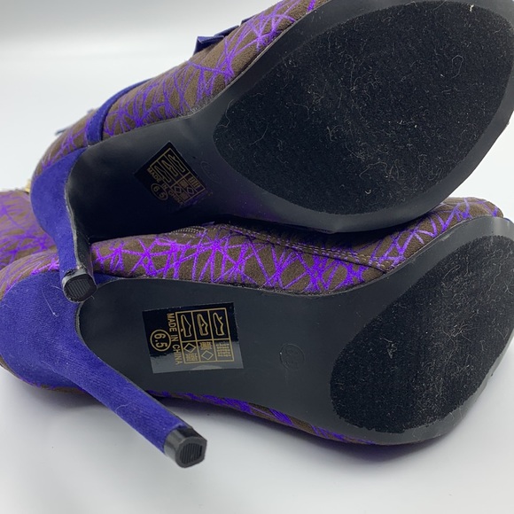 Tall high heel peep toe booties - Picture 5 of 5